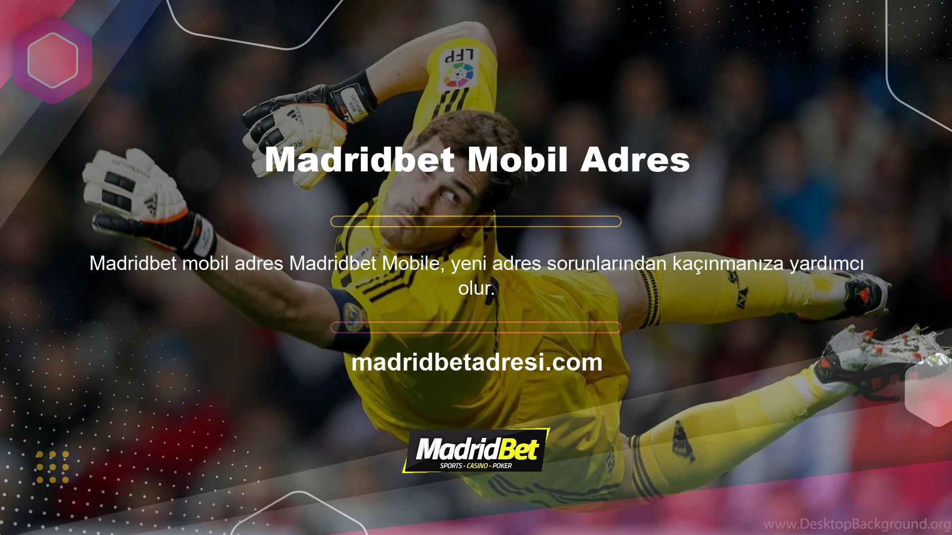 Madridbet Mobile'ın kullanıcı arayüzünü kullanarak geçerli sayfaya kolayca ulaşabilirsiniz