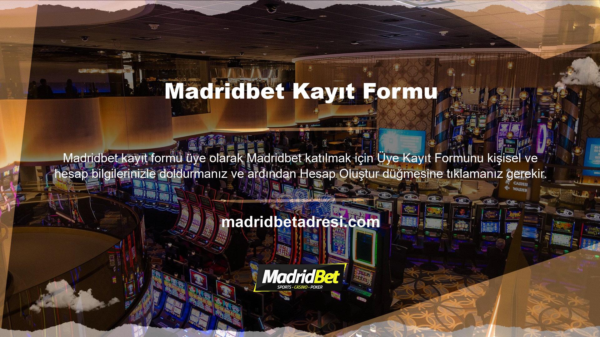 Evet, Madridbet bu aşamada bir üyelik sertifikası istiyor